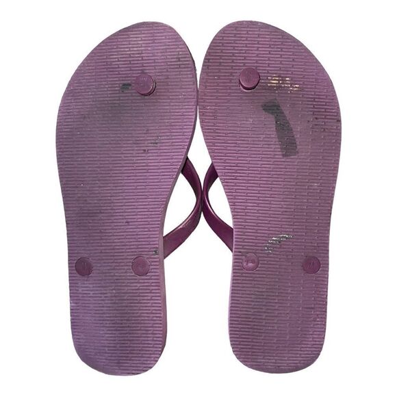 Vera Bradley Lot of Three Flip Flops M 7-8 Heather Safari Sunset Mint Sea Life - Picture 5 of 7